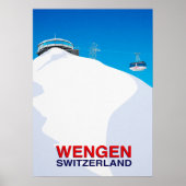 Wengen Ski Resort Switzerland ポスター (正面)