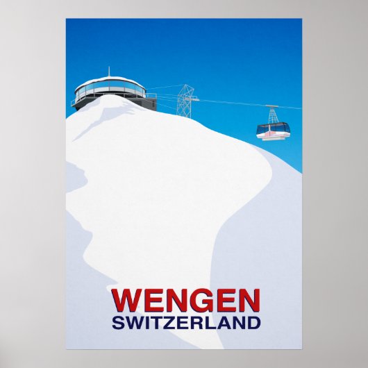 Wengen Ski Resort Switzerland ポスター (正面)