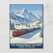 Wengen, Switzerland: 1960s Vintage Travel ポストカード (正面)