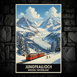 Wengen, Switzerland: 1960s Vintage Travel Poster ポスター