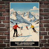 Wengen, Switzerland: 1960s Vintage Travel Poster ポスター