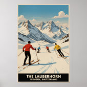 Wengen, Switzerland: 1960s Vintage Travel Poster ポスター (正面)