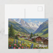 Wengen Switzerland Travel ポストカード (正面/裏面)