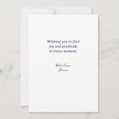 Wening Half 考え Moon's Youサンキューカード サンキューカード (裏面)