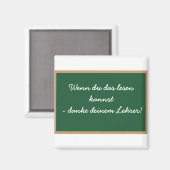 Wenn du das lesen  kannst - danke  deinem Lehrer! マグネット (正面/裏面)