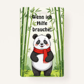 "Wenn ich Hilfe brauche:" Ausweis バッジ (正面)