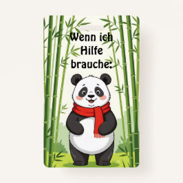 "Wenn ich Hilfe brauche:" Ausweis バッジ