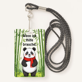 "Wenn ich Hilfe brauche:" Ausweis バッジ
