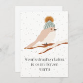 Wenn‘s draußen kalt ist… サンキューカード (正面/裏面)