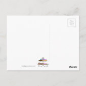 wenskaart -パーティーガールズ – ハイティー – カップケーキ ポストカード (裏面)