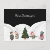 Wenskaart (10,8 x 14,2 cm) - Fijne Feestdagen ポストカード (正面)