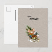 Wenskaart (10,8 x 14,2 cm) - Fijne Feestdagen ポストカード (正面/裏面)