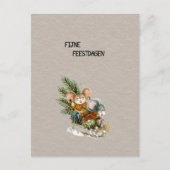 Wenskaart (10,8 x 14,2 cm) - Fijne Feestdagen ポストカード (正面)