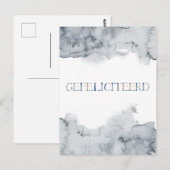 Wenskaart (10,8 x 14,2 cm) - Gefeliciteerd ポストカード (正面/裏面)