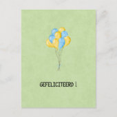 Wenskaart (10,8 x 14,2 cm) - Gefeliciteerd ポストカード (正面)