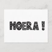 Wenskaart (10,8 x 14,2 cm) - Hoera ポストカード (正面)