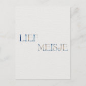 Wenskaart (10,8 x 14,2 cm) - Lief Meisje ポストカード (正面)
