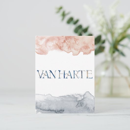 Wenskaart (10,8 x 14,2 cm) - Van Harte ポストカード (スタンド正面)