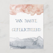 Wenskaart (10,8 x 14,2cm)- Van Harte Gefeliciteerd ポストカード (正面)