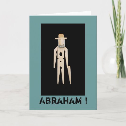 Wenskaart Abraham 50 jaar カード (正面)