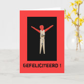 Wenskaart gefeliciteerd カード (黄色い花)