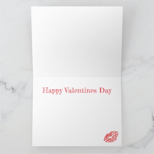 Wenskaart Happy Valentines day カード (内部)