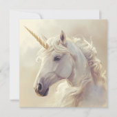 Wenskaart met Witte Unicorn Sparkle シーズンカード (正面)