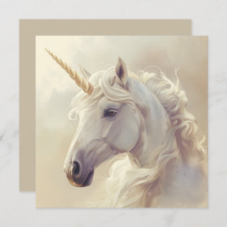 Wenskaart met Witte Unicorn Sparkle シーズンカード