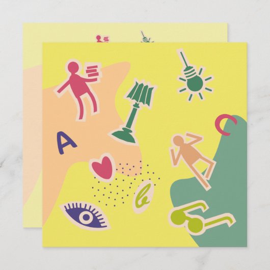 wenskaart veel succces examen (正面/裏面)