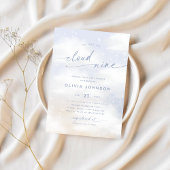 We'On Cloud 9 Dreamy Clouds Baby Shower 招待状