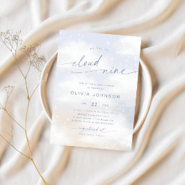 We'On Cloud 9 Dreamy Clouds Baby Shower 招待状