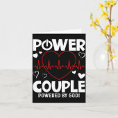 Wer Couple Christian Couples Matching Valentines  カード (黄色い花)