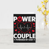 Wer Couple Christian Couples Matching Valentines D カード (黄色い花)