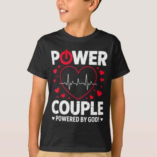 Wer Couple Christian Couples Matching Valentines D Tシャツ (正面)