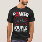 Wer Couple Christian Couples Matching Valentines D Tシャツ (正面)