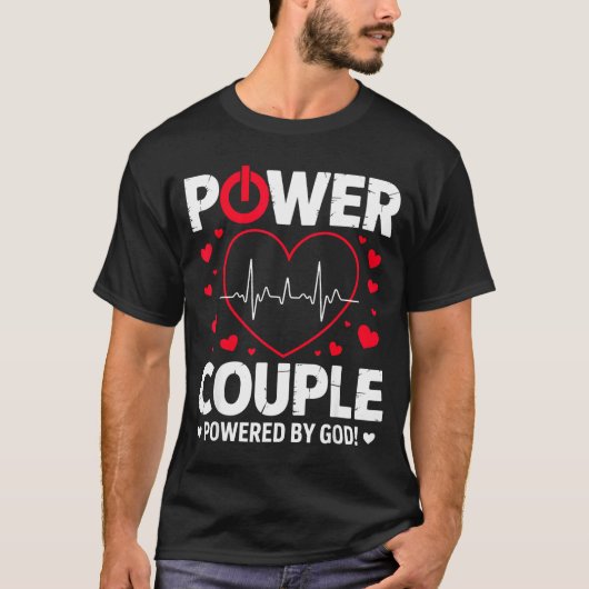Wer Couple Christian Couples Matching Valentines D Tシャツ (正面)