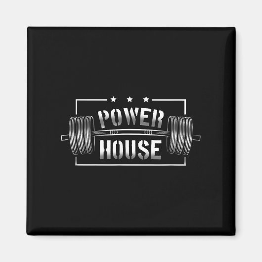 Wer House Gym Motivation Bold Statement マグネット (正面)