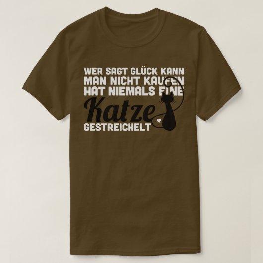 Wer Sagt Gluck kann男nicht kaufenハットニマールe Tシャツ (デザイン正面)