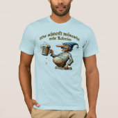 Wer schwankt ... Bierspruch mit lustiger Figur Tシャツ (正面)