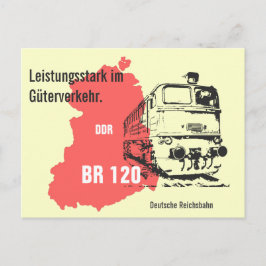 Werbedesign Deutsche Reichsbahn.バウレイエ120。 ポストカード