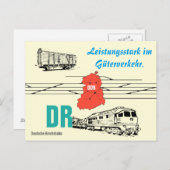 Werbedesign Deutsche Reichsbahn Guterverkehr. ポストカード (正面/裏面)