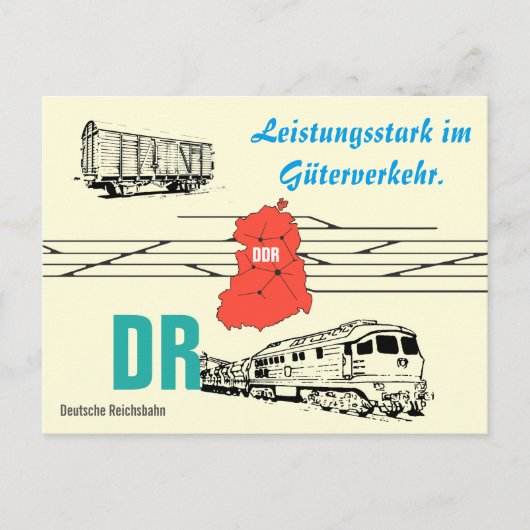 Werbedesign Deutsche Reichsbahn Guterverkehr. ポストカード (正面)