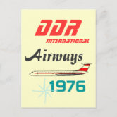 INTERFLUG – 東ドイツDDRの国営航空 ポストカード | Zazzle.co.jp