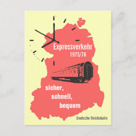 Werbedesign Reiseverkehr Deutsche Reichsbahn DDR ポストカード