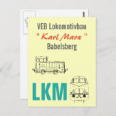 Werbedesign Reiseverkehr Deutsche Reichsbahn DDR ポストカード (正面/裏面)