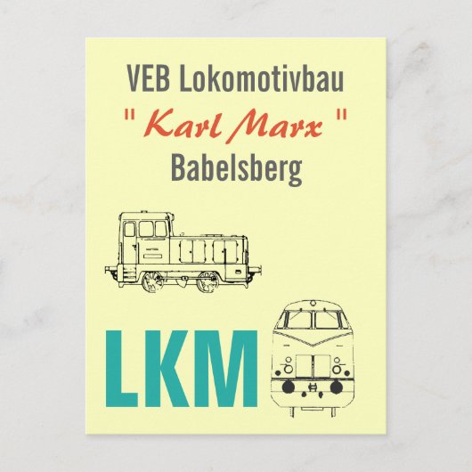 Werbedesign Reiseverkehr Deutsche Reichsbahn DDR ポストカード (正面)