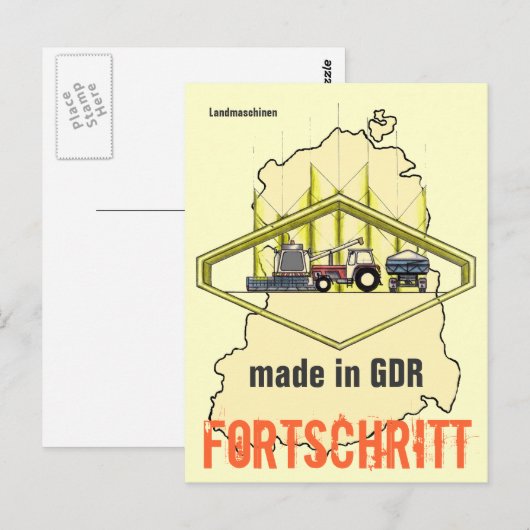 Werbung DDR Landtechnik ポストカード (正面/裏面)