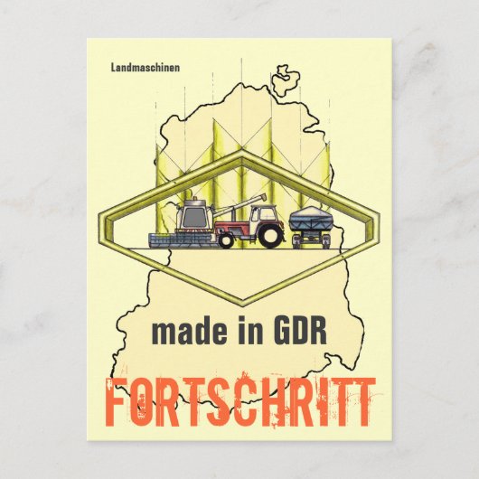 Werbung DDR Landtechnik ポストカード (正面)