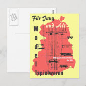 Werbung Modelspielwaren DDR ポストカード (正面/裏面)