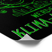 Werde Klimaakist気候地球地球温暖化 ポスター (角)